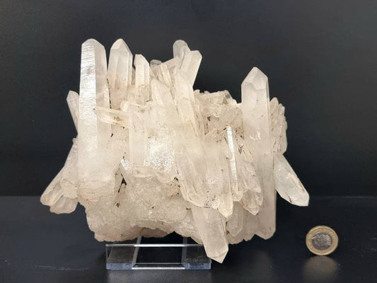 10) large Quartz Crystal Cluster