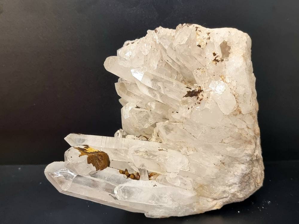 4) large Quartz Crystal Cluster