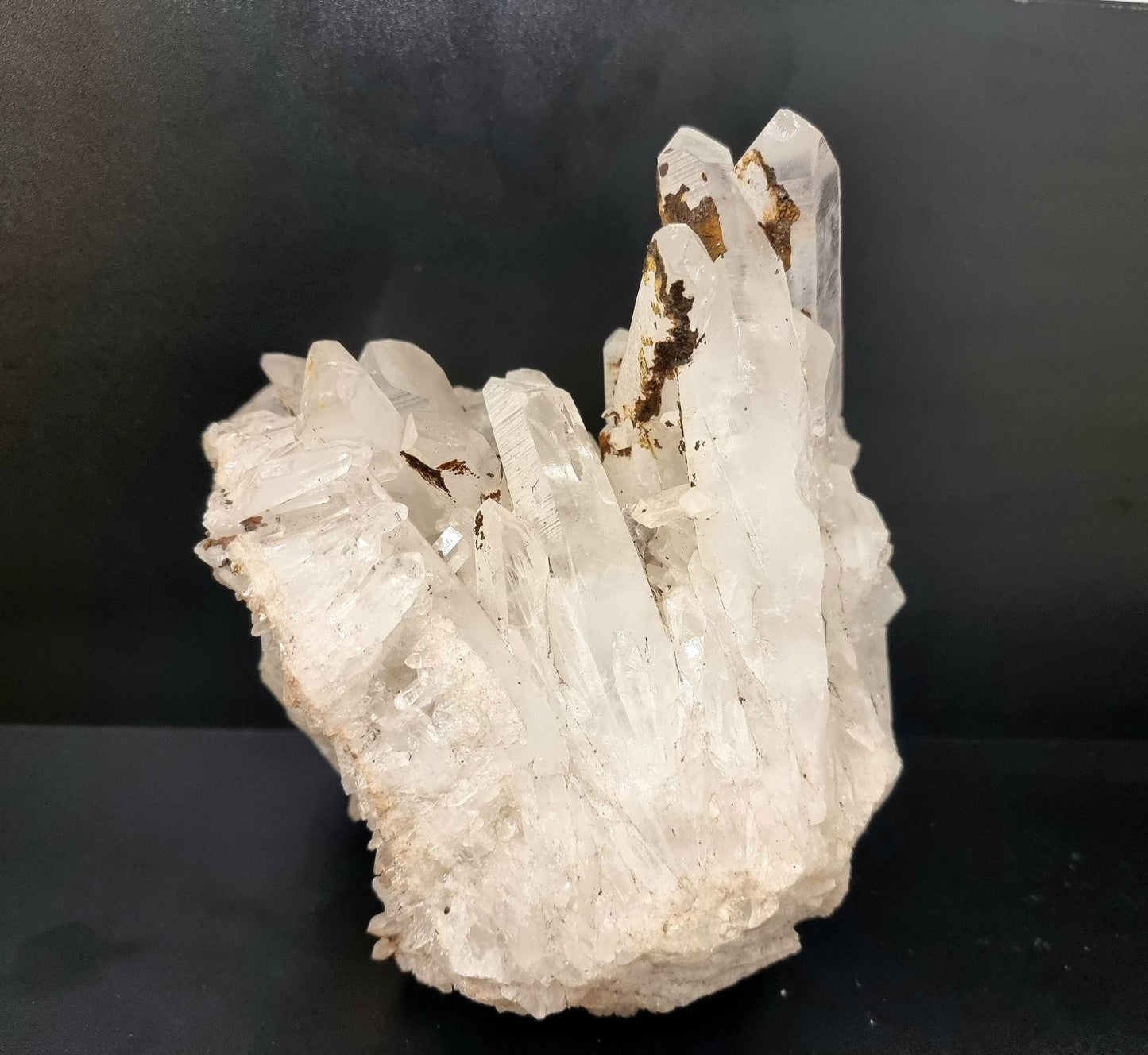 4) large Quartz Crystal Cluster