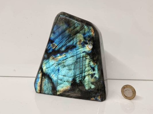 65) Large Labradorite Crystal Polished