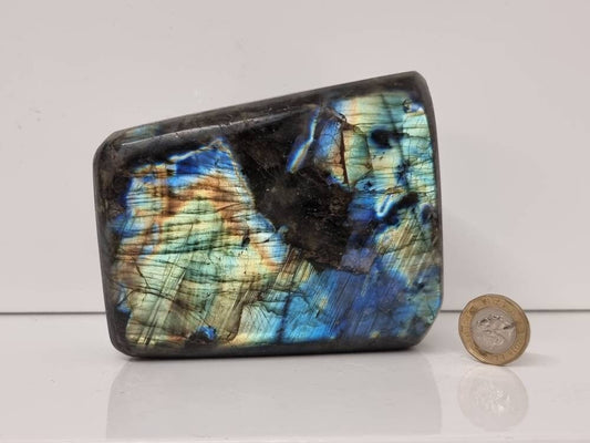 59) Large Labradorite Crystal Polished