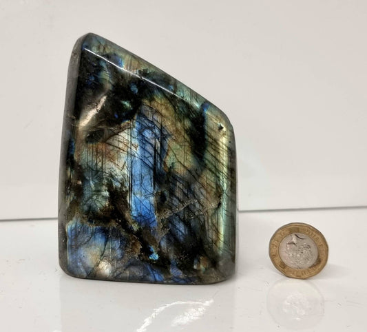 47) Large Labradorite Crystal Polished