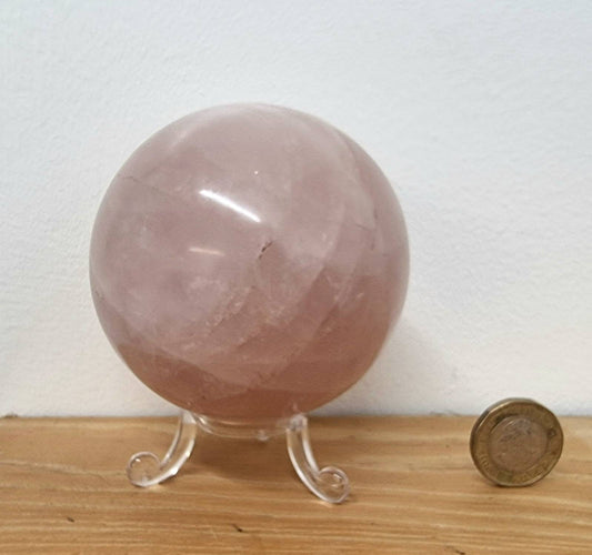 103) Rose Quartz Crystal Sphere