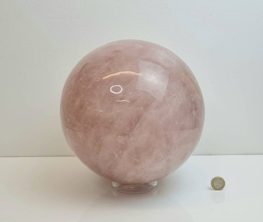 Very Large Rose Quartz Crystal Sphere 18.8 KG