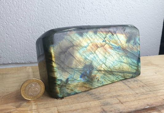 39) Large Labradorite Crystal Polished AAA Grade