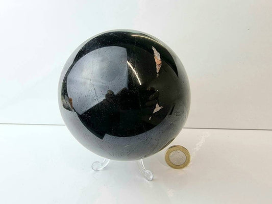 7) Black Tourmaline Crystal Sphere