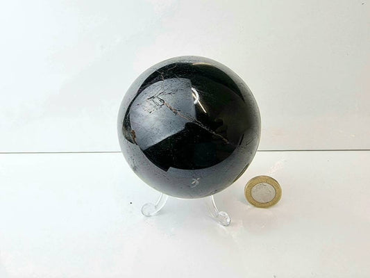 5) Black Tourmaline Crystal Sphere