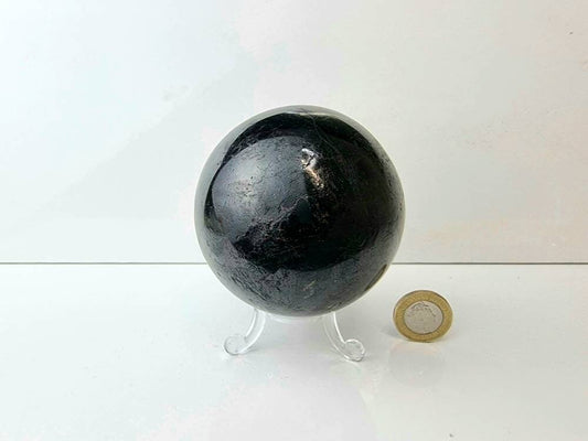 4) Black Tourmaline Crystal Sphere