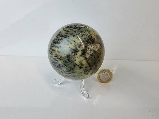 9) Merlinite Opal Crystal Sphere