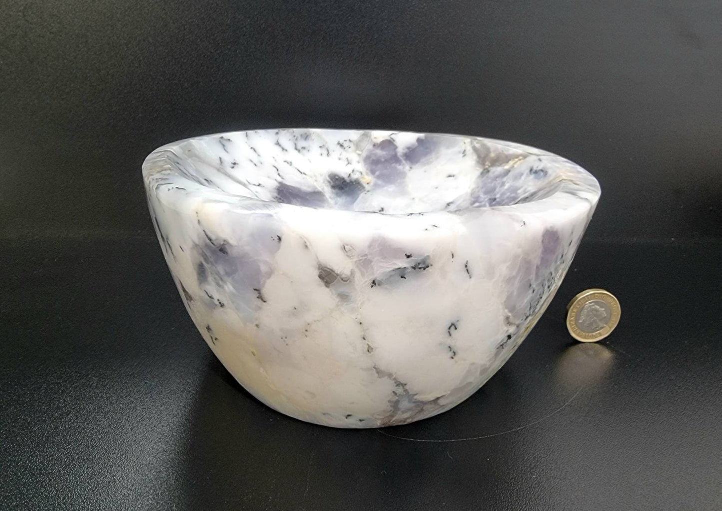 6) Large Merlinite Opal Crystal Bowl