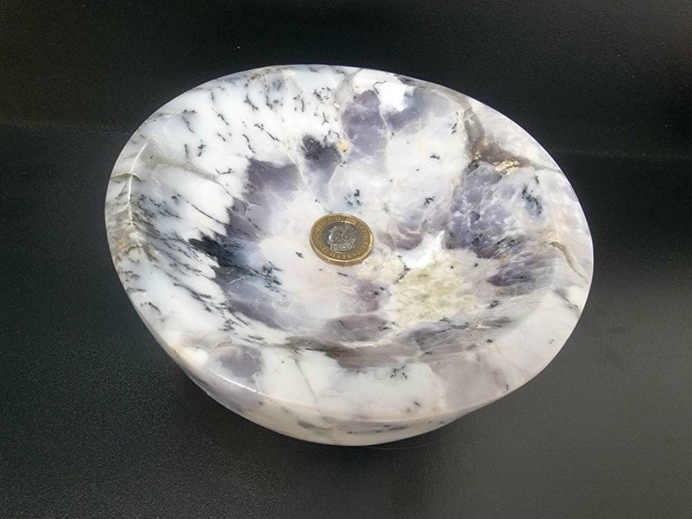 6) Large Merlinite Opal Crystal Bowl