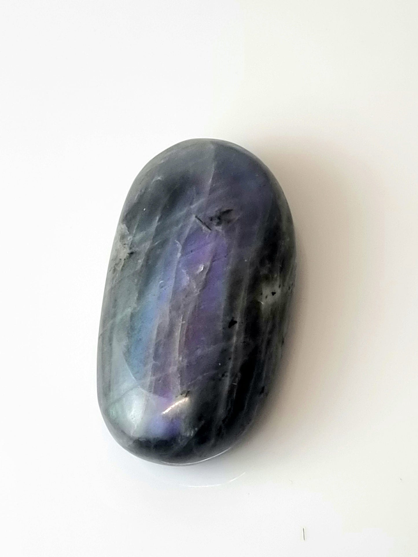 8) Purple Labradorite Crystal Palmstone