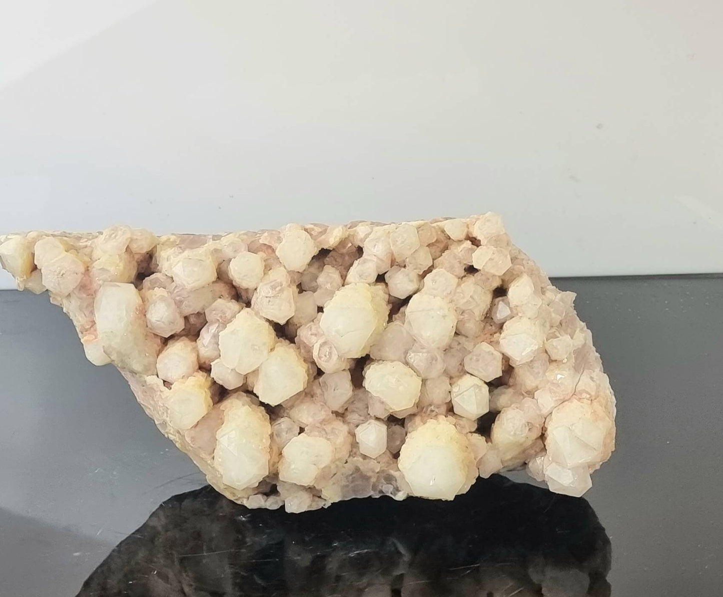 1) Large Pink Lithium Crystal Pineapple Quartz