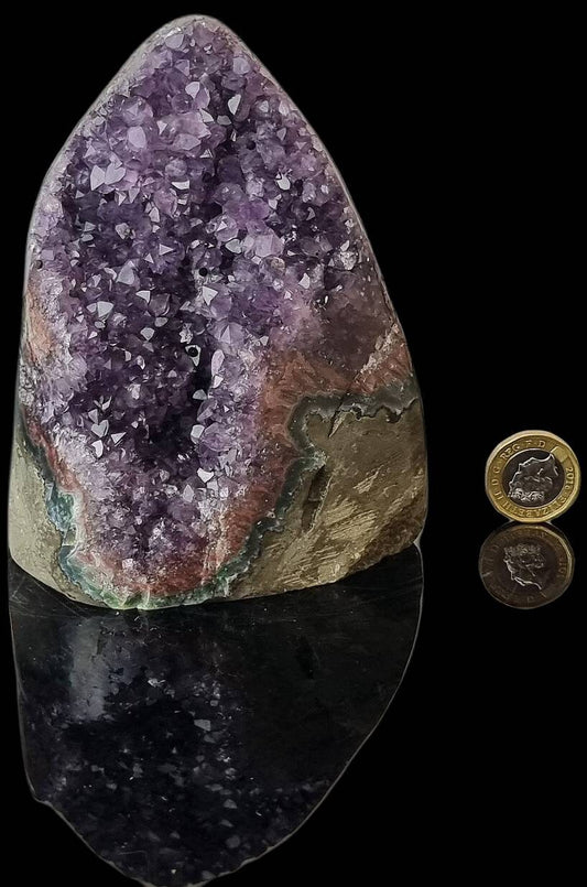 AMU94) Amethyst Crystal Quartz Geode Uruguayan