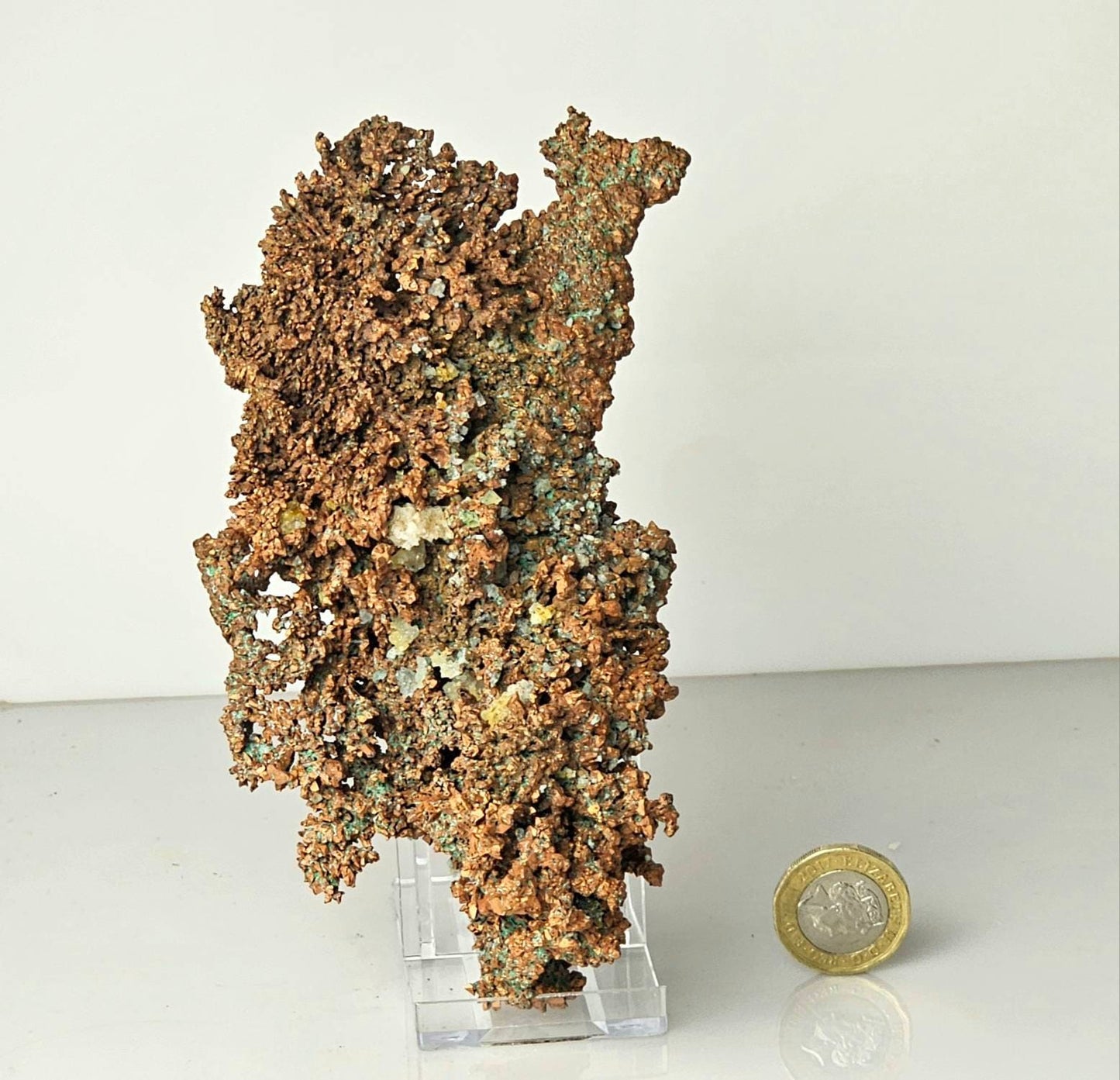 16) large Native Natural Copper Crystal