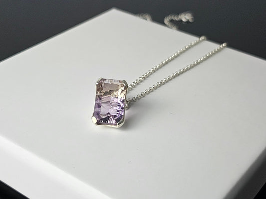 321) Ametrine Crystal Necklace 925 Silver