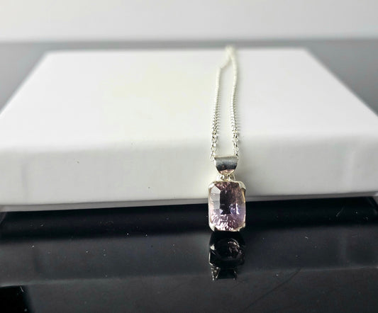 318) Ametrine Crystal Necklace 925 Silver