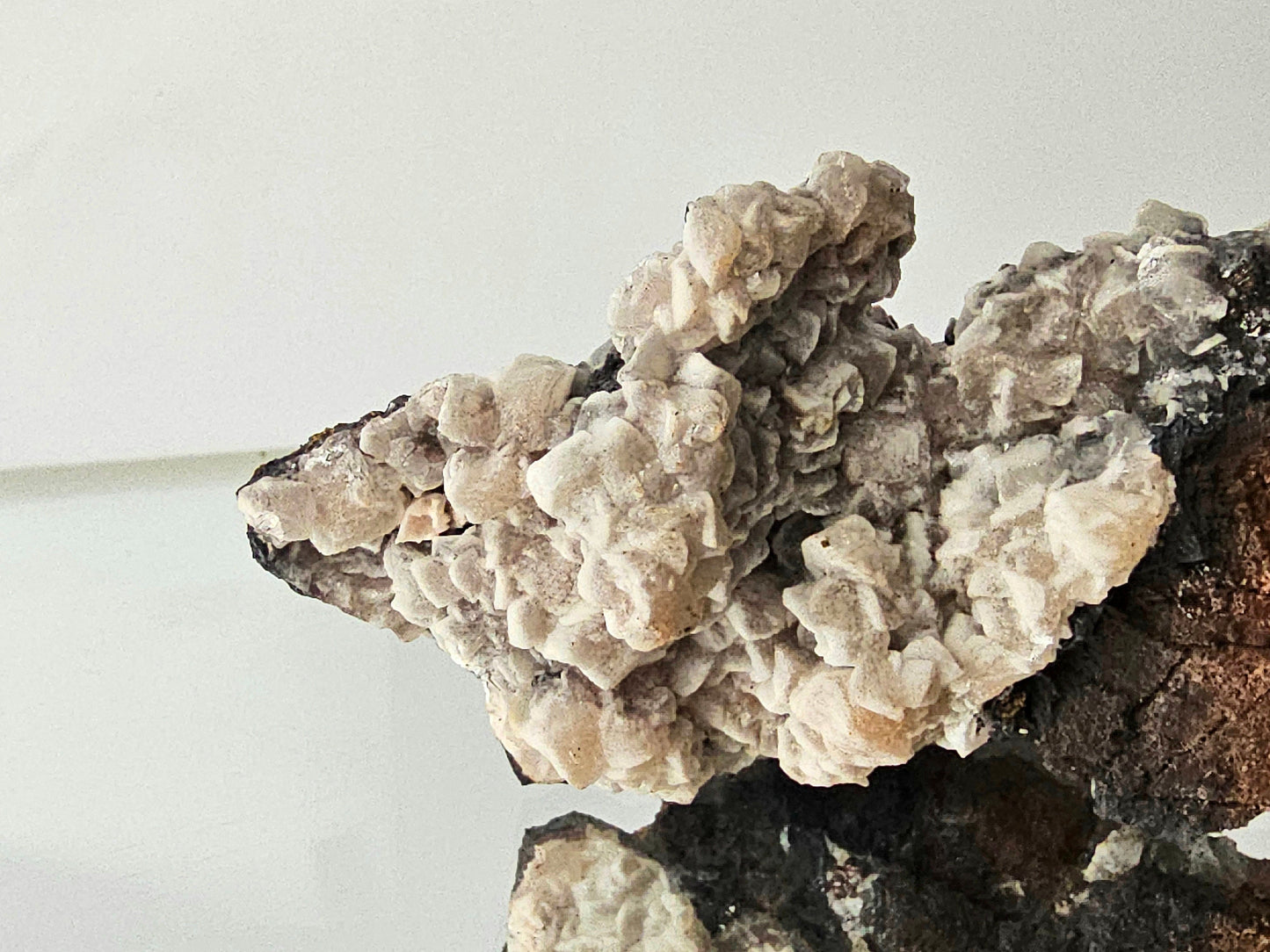 3) Calcite Crystal On Goethite