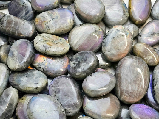 Purple Labradorite Crystal Palmstone