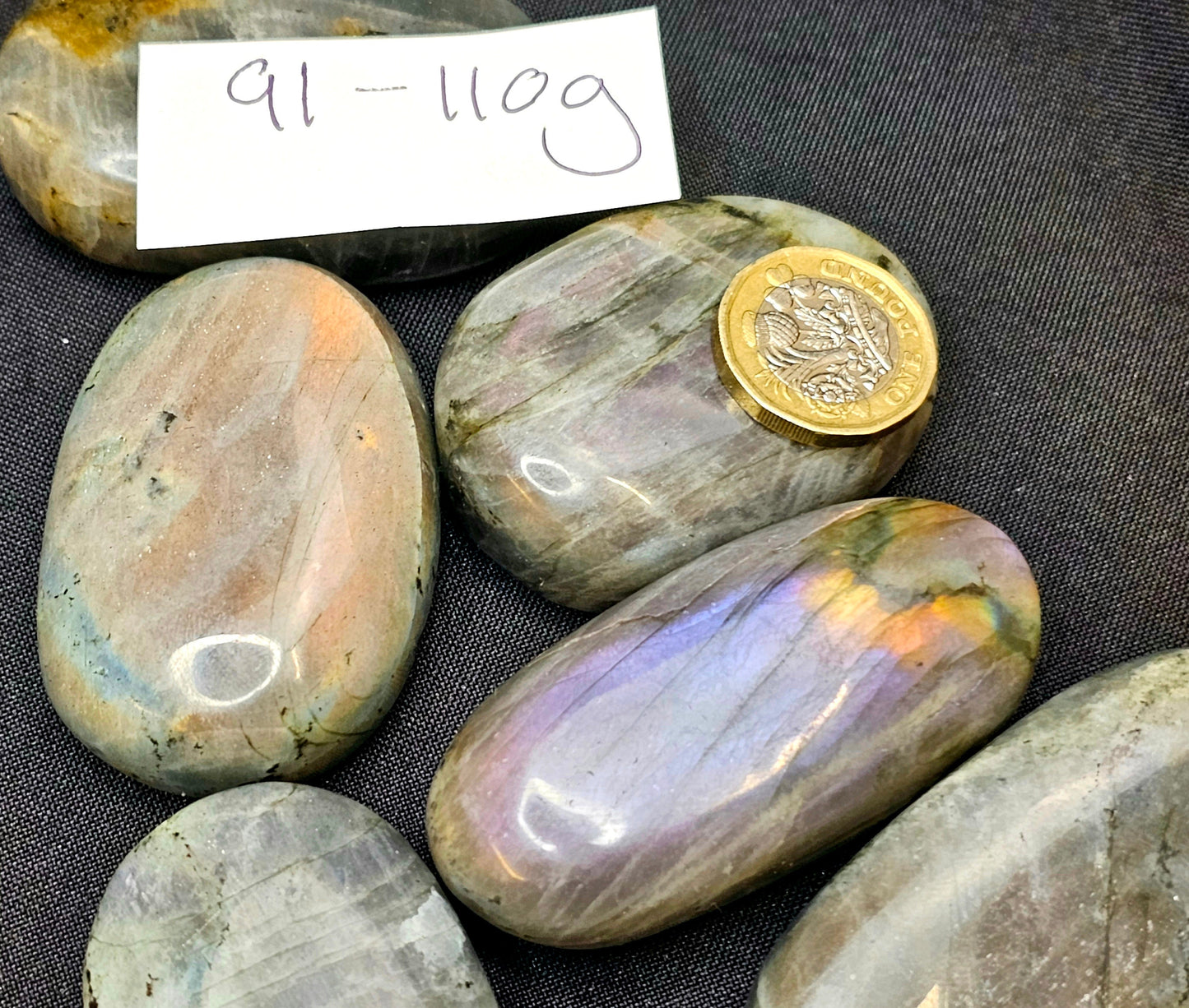 Purple Labradorite Crystal Palmstone