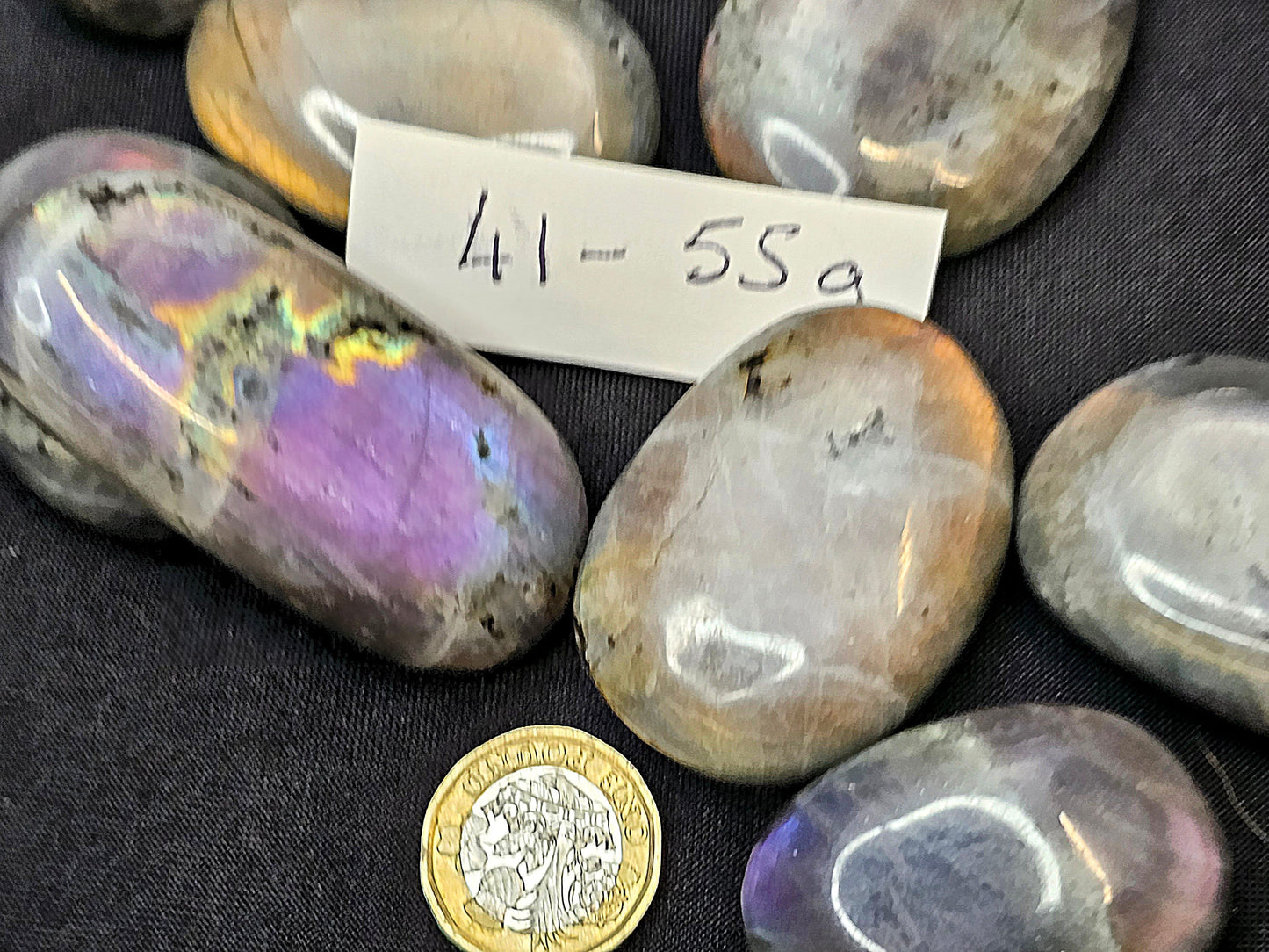 Purple Labradorite Crystal Palmstone