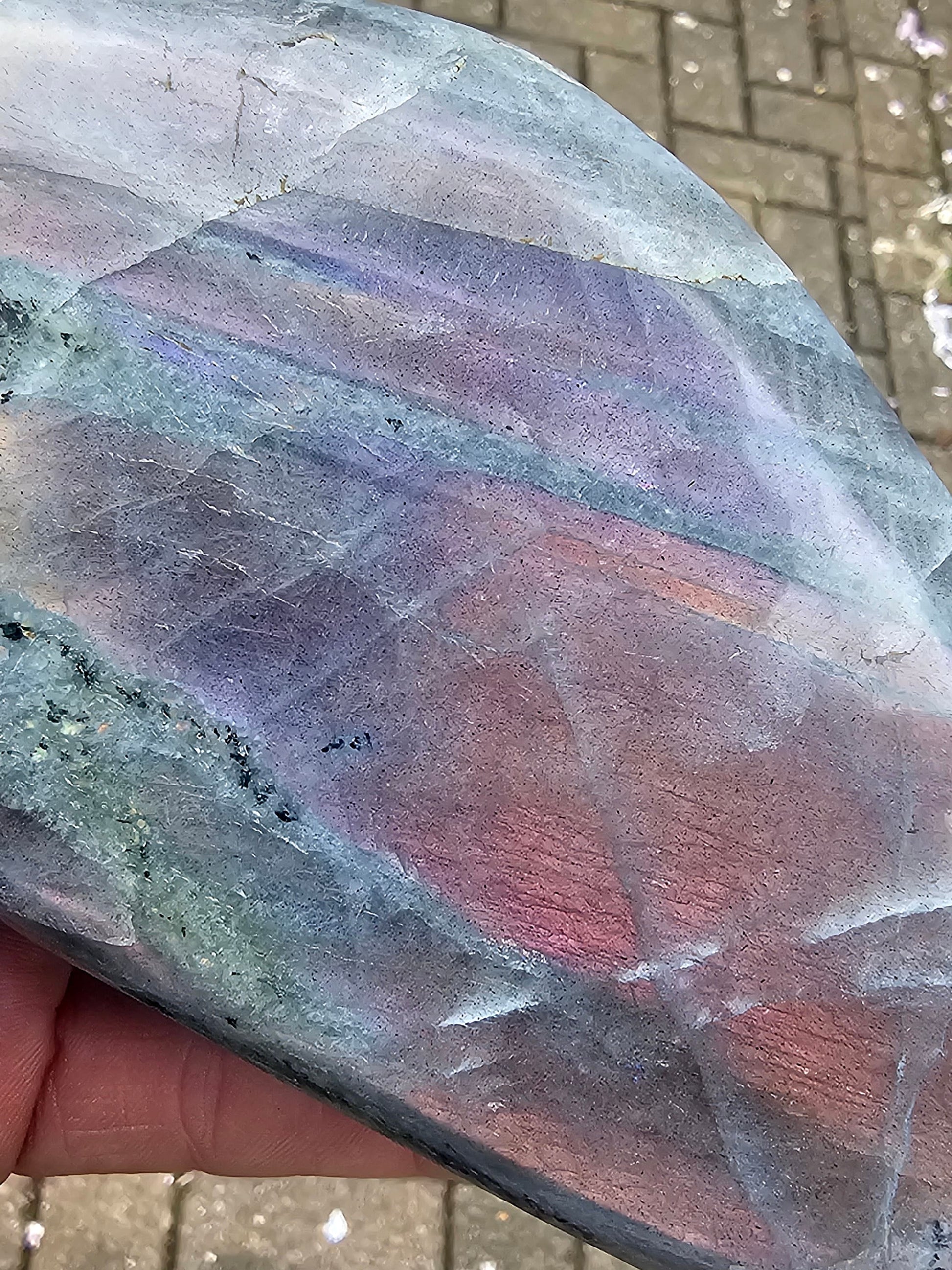 flashy purple labradorite