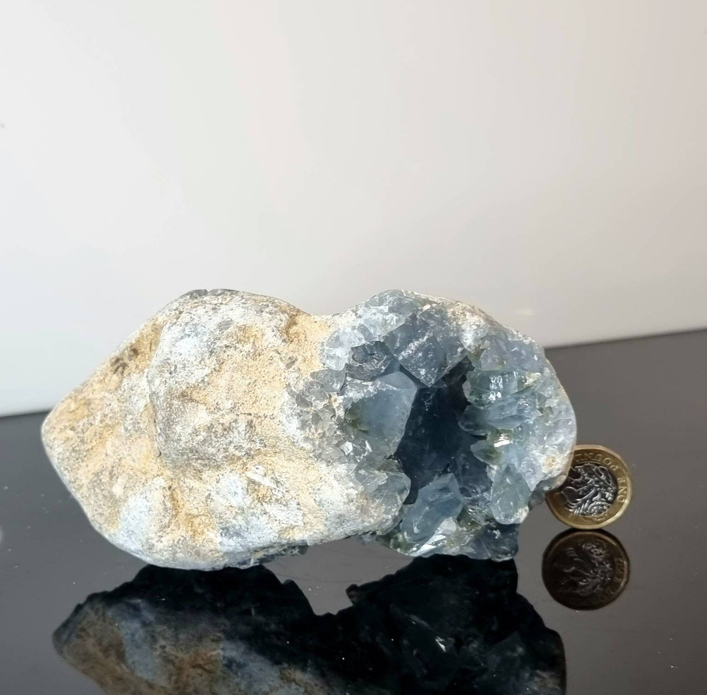 22) Celestite Crystal Geode