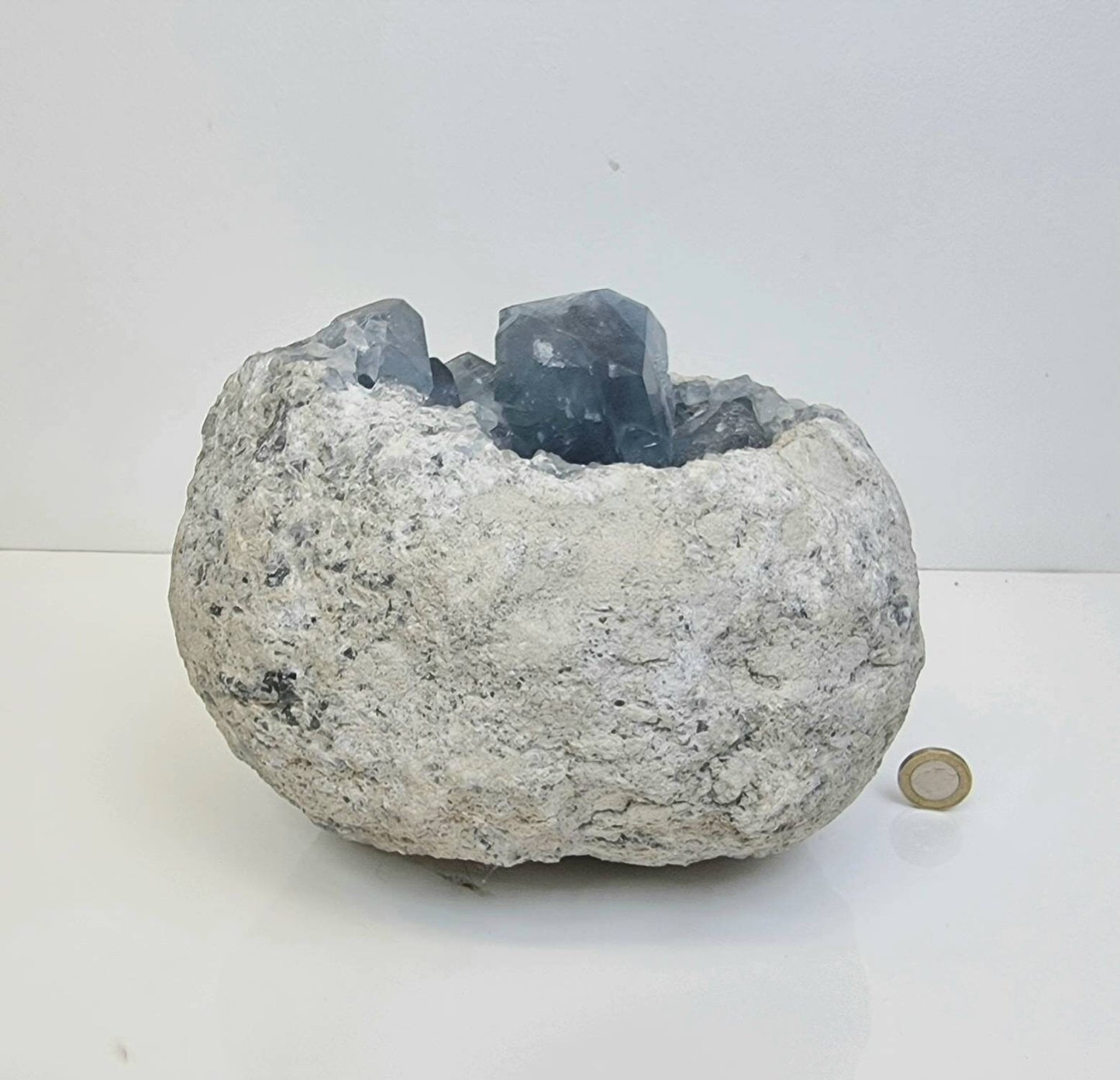 Very Large Celestite Crystal Natural Cluster