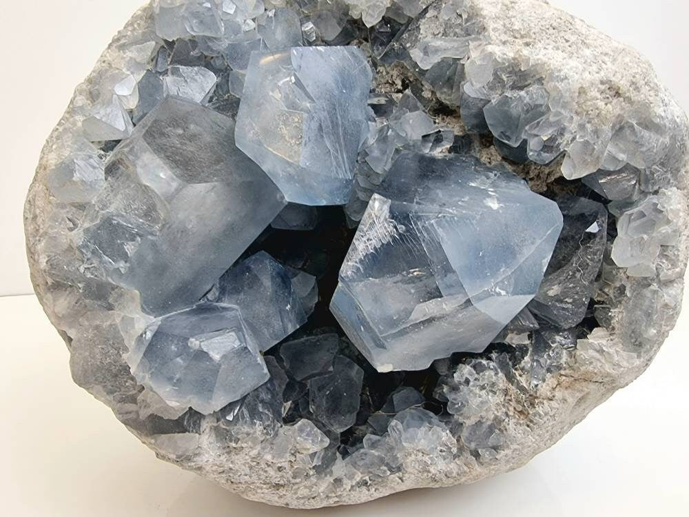 Very Large Celestite Crystal Natural Cluster