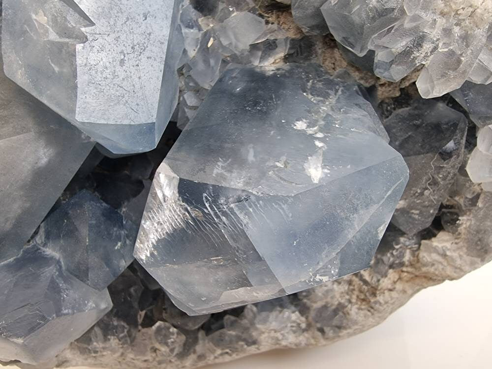 Very Large Celestite Crystal Natural Cluster