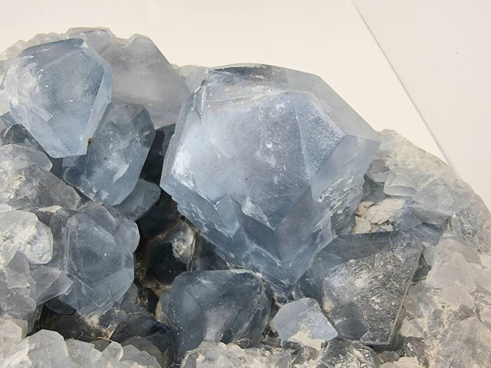 Very Large Celestite Crystal Natural Cluster