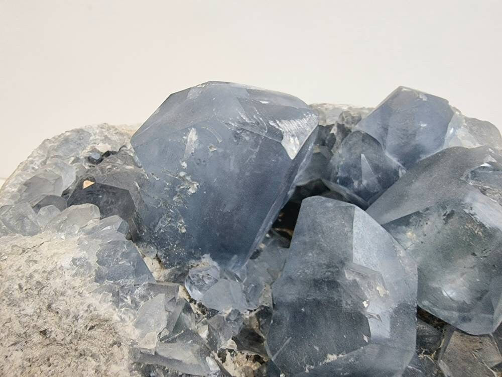 Very Large Celestite Crystal Natural Cluster