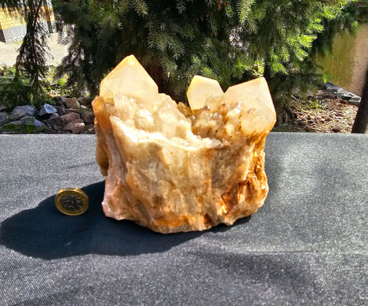 large kundalini citrine crystal