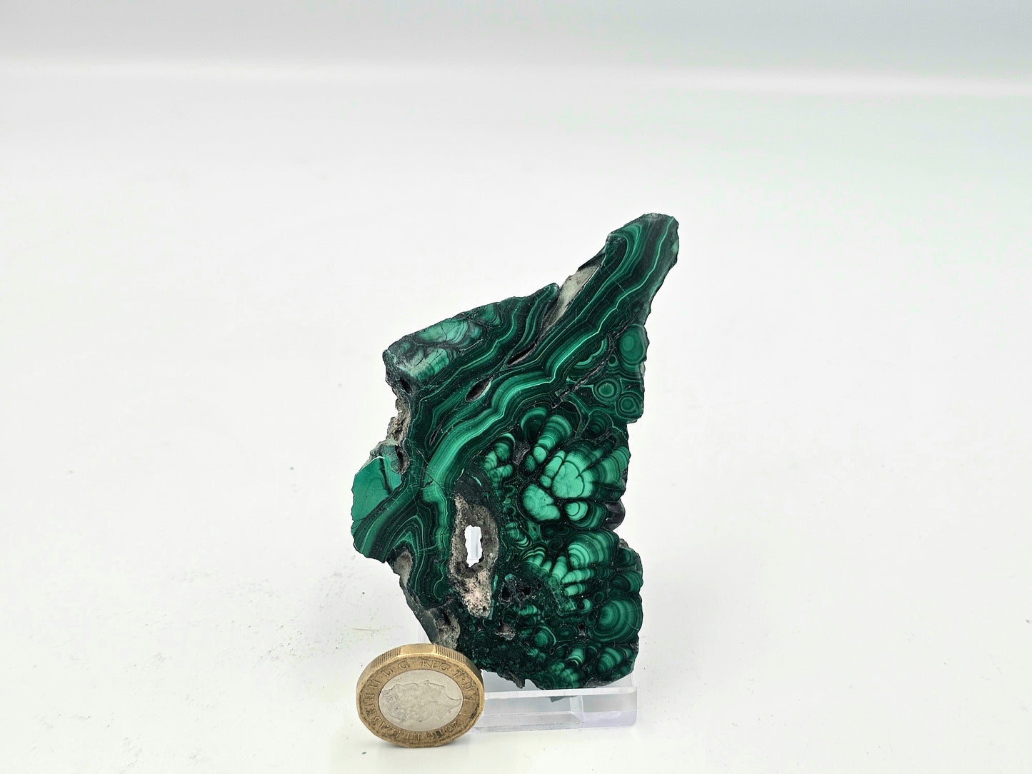 Malachite Crystal Slice (#10)