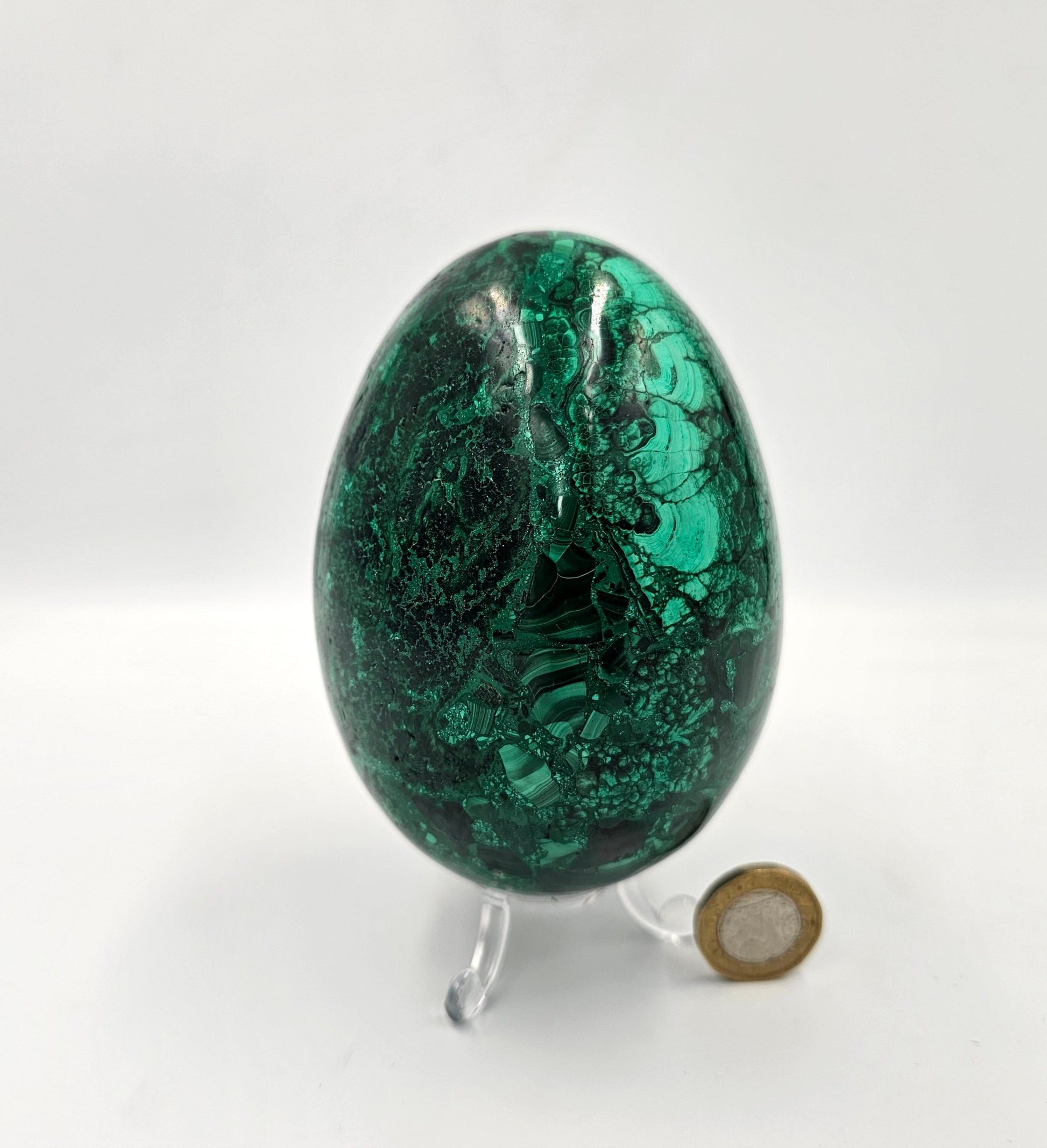 big malachite crystal egg