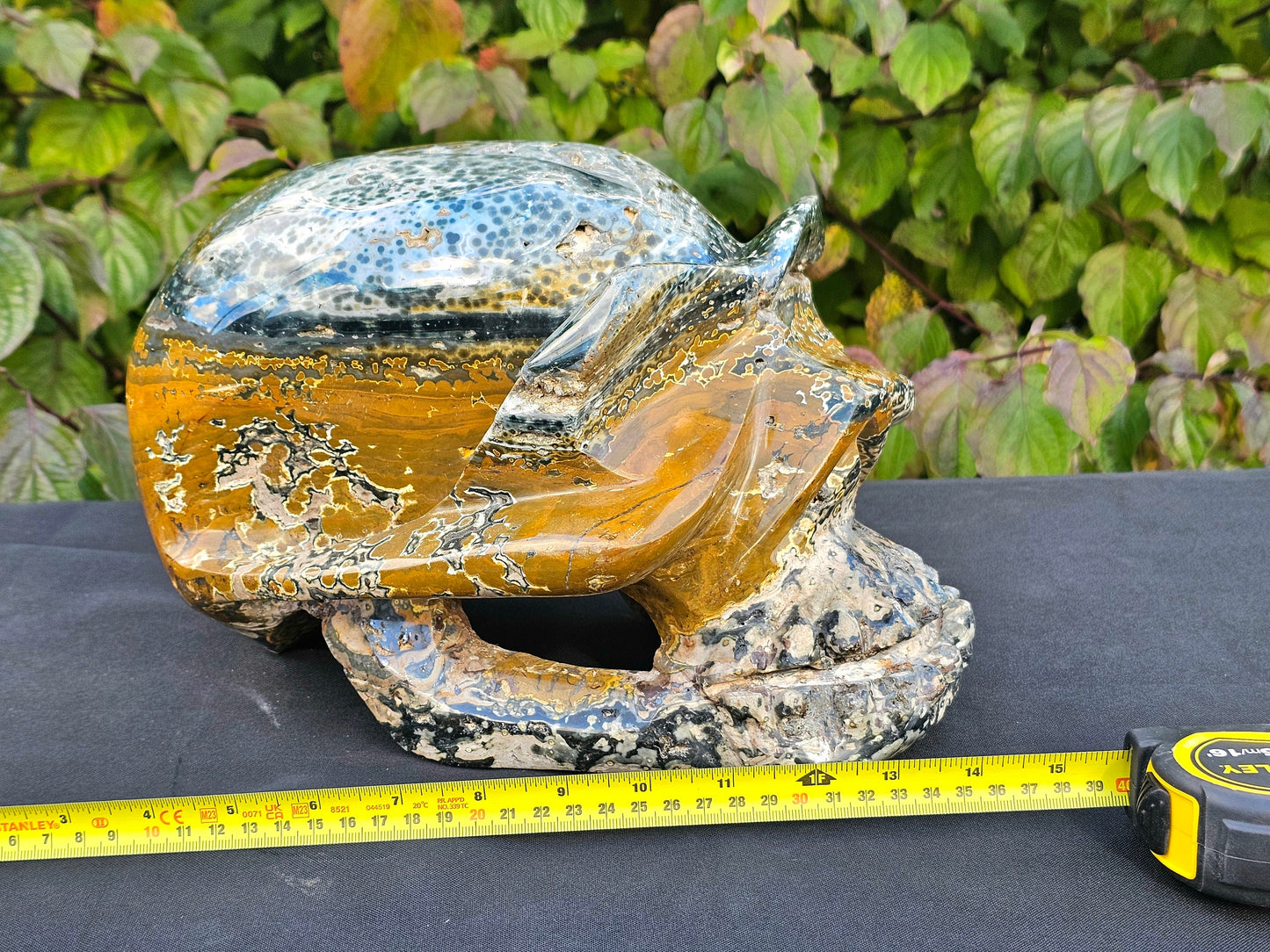 Very Large Orbital Ocean Jasper Crystal Skull 12.7KG