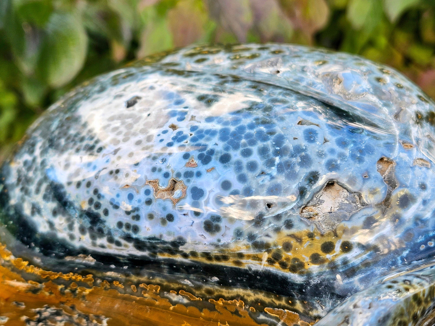 Very Large Orbital Ocean Jasper Crystal Skull 12.7KG