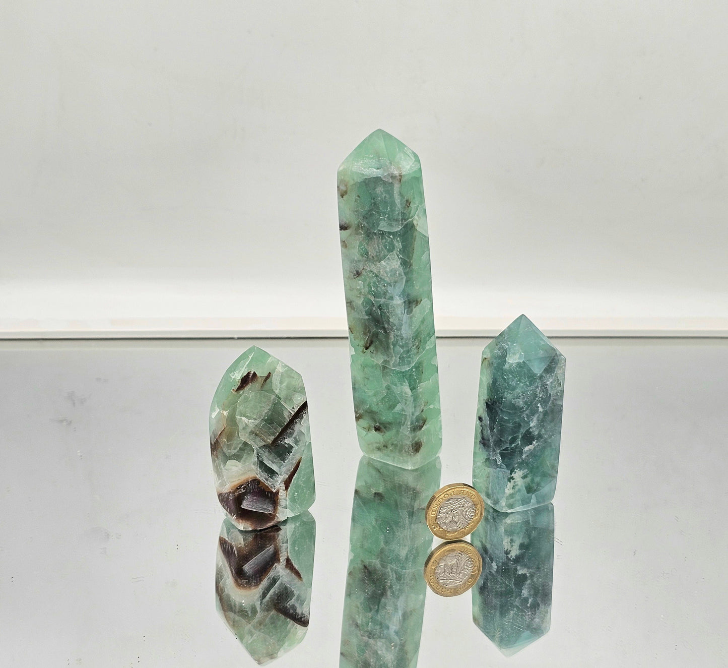 3x Fluorite Crystal Towers  (#2)