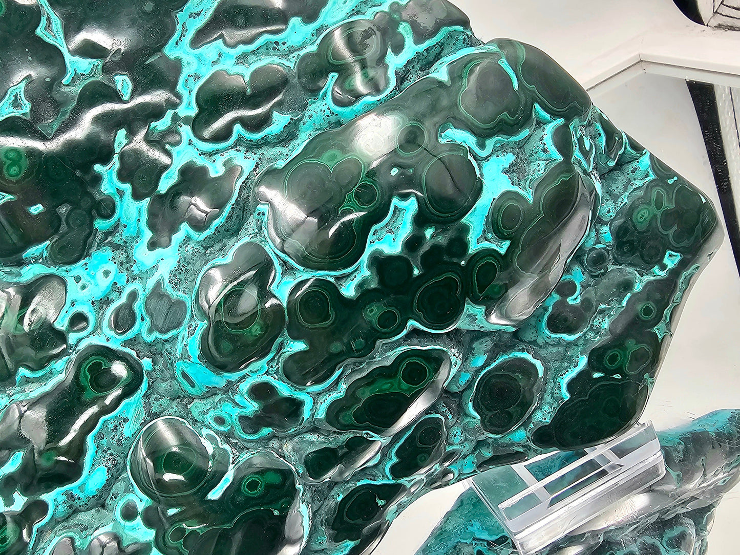 Large Chrysocolla Malachite Crystal Polished  (#13)