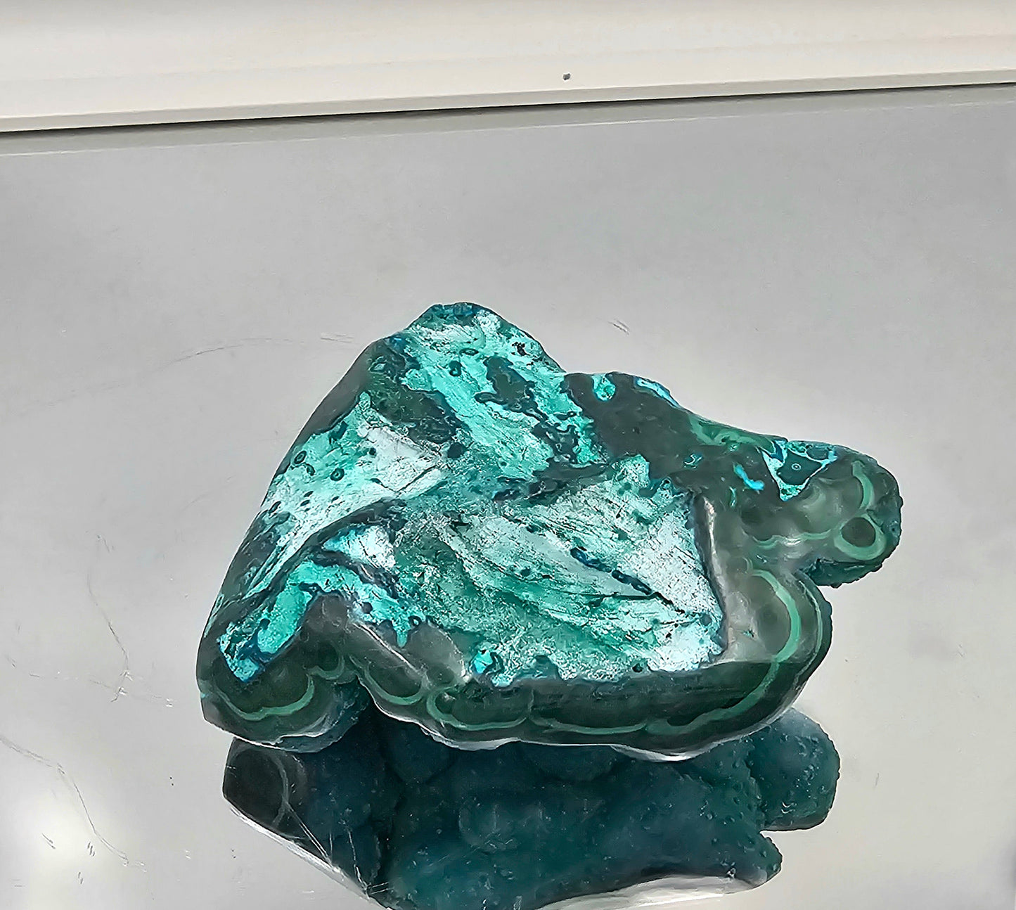 Large Chrysocolla Malachite Crystal Polished  (#16)