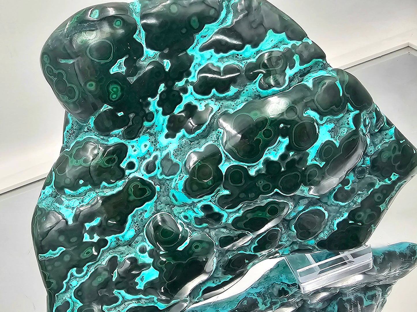 Large Chrysocolla Malachite Crystal Polished  (#13)