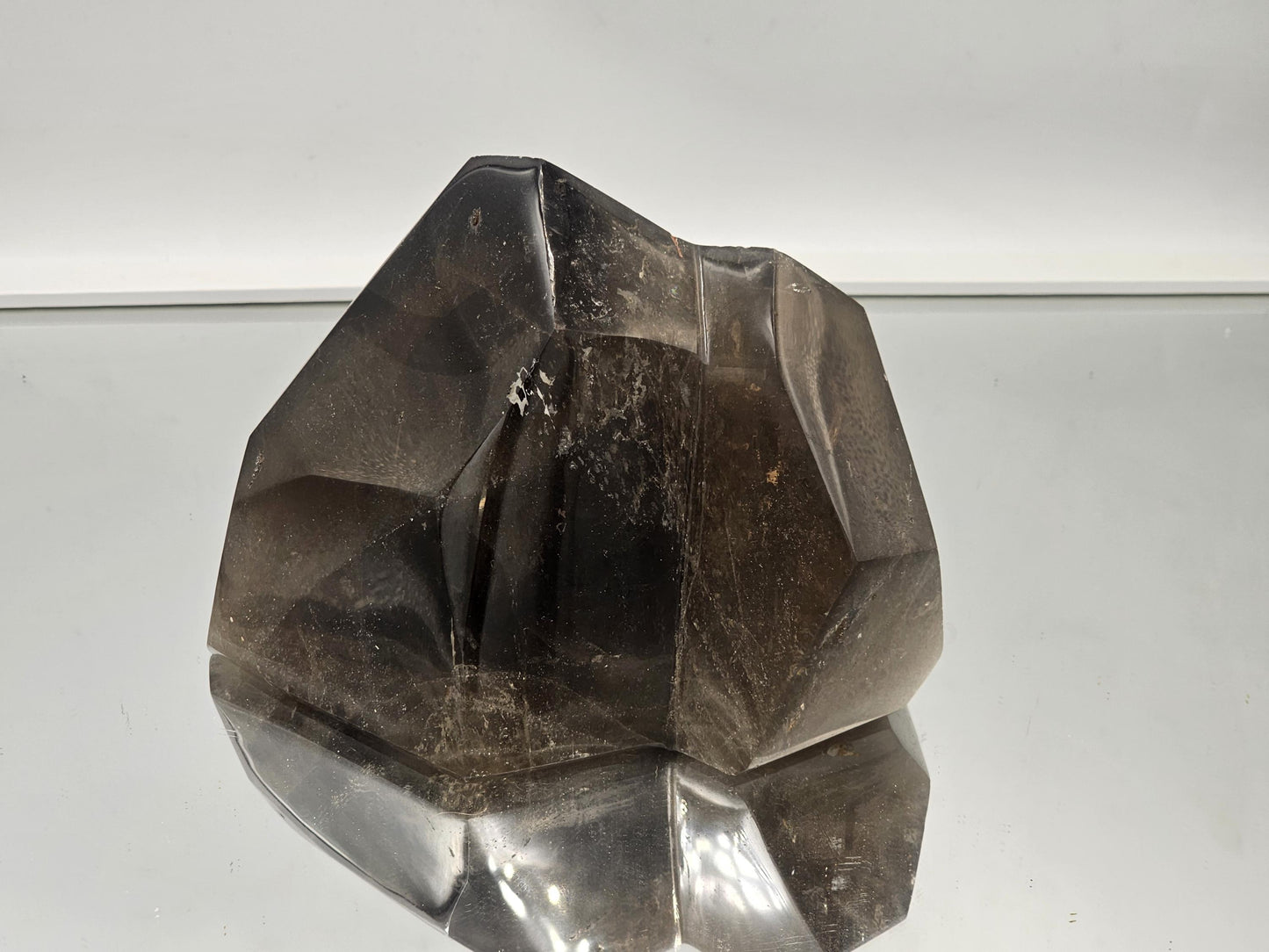 Smoky quartz crystal adding natural elegance and texture to living space