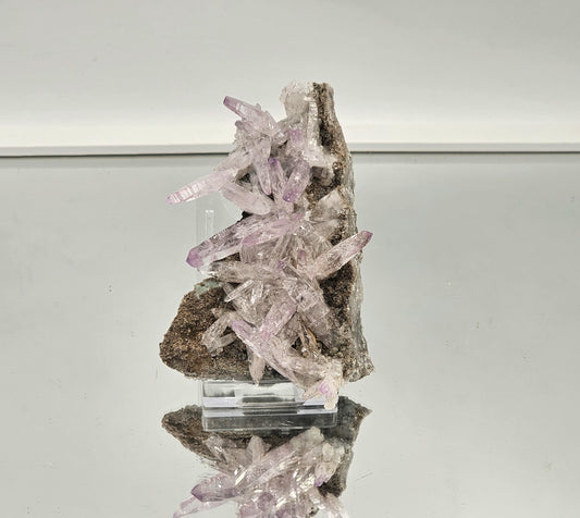 Close view of Veracruz amethyst, showing intricate crystal formation