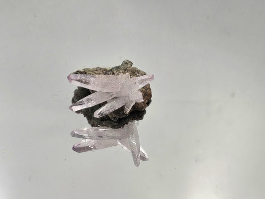 Translucent Veracruz amethyst crystal with subtle violet shadin