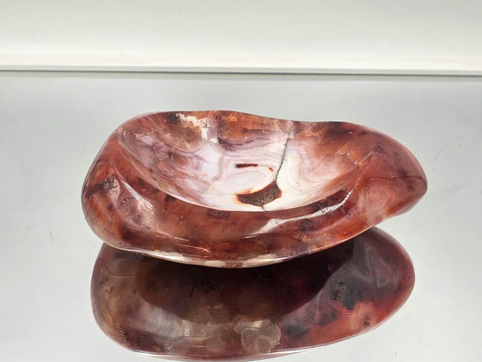 Large Carnelian Crystal Bowl - Soap Dish (#2)