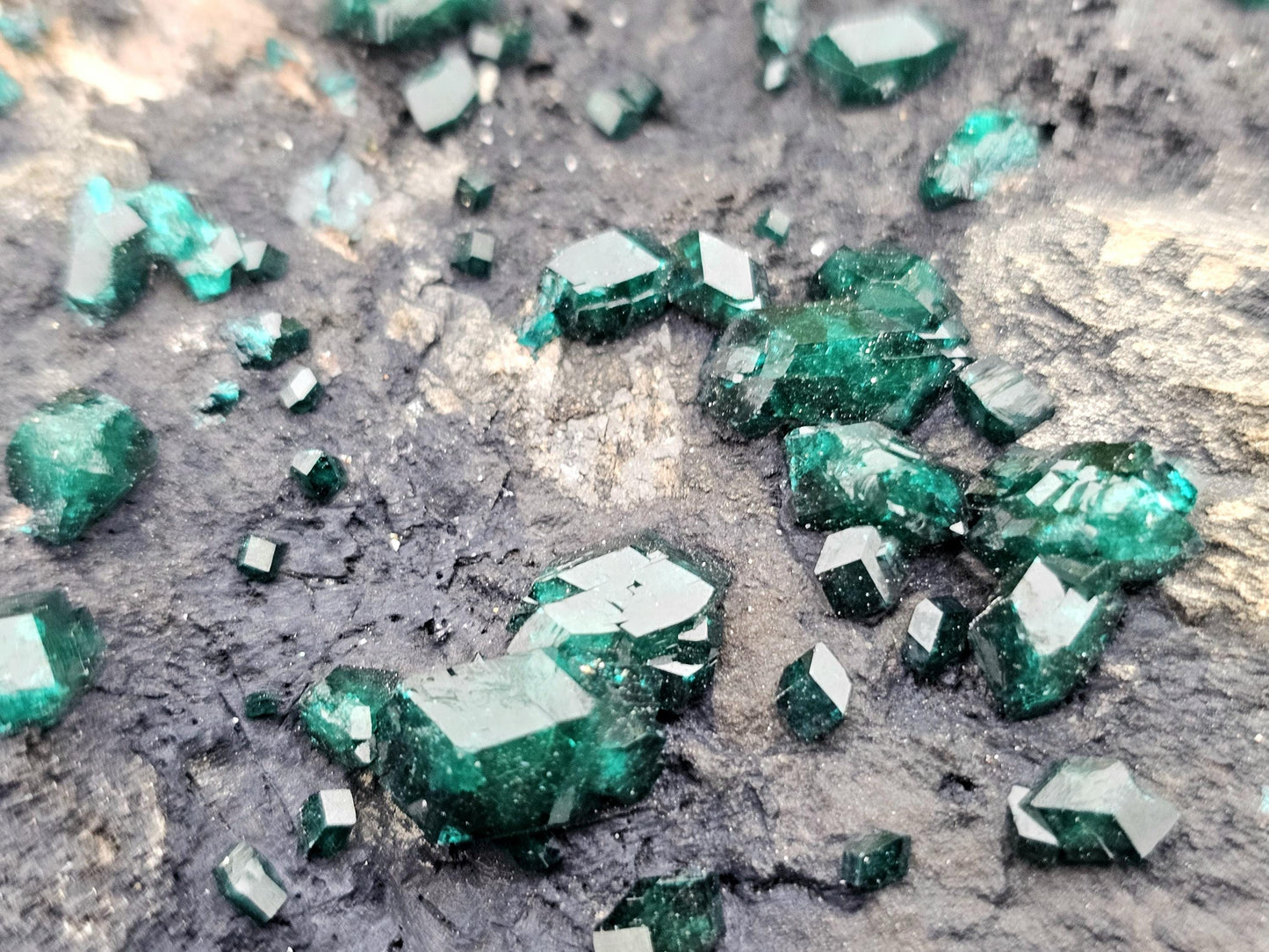 Very Large Dioptase Crystal 15.55 KG