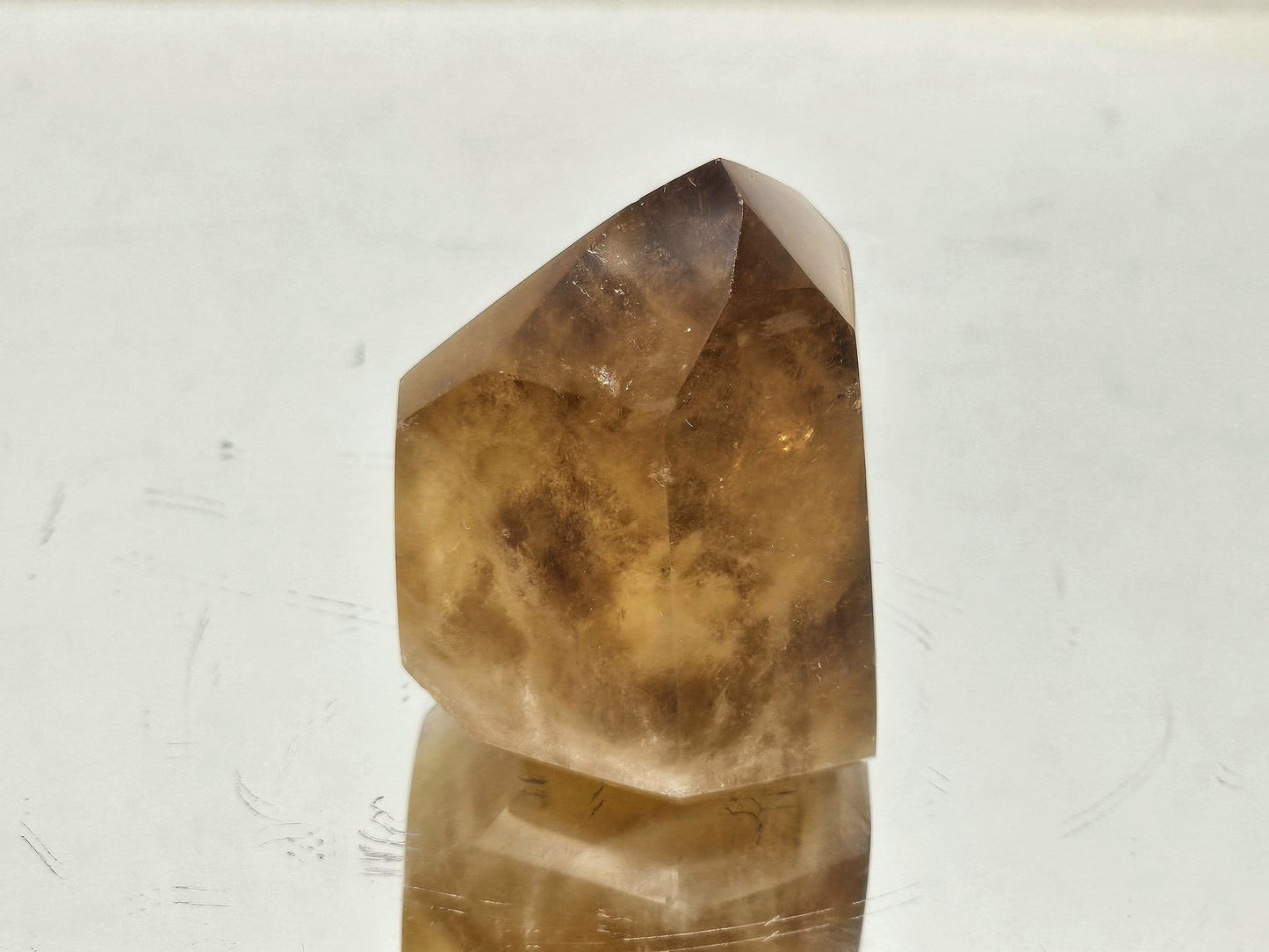 honey citrine crystal prism