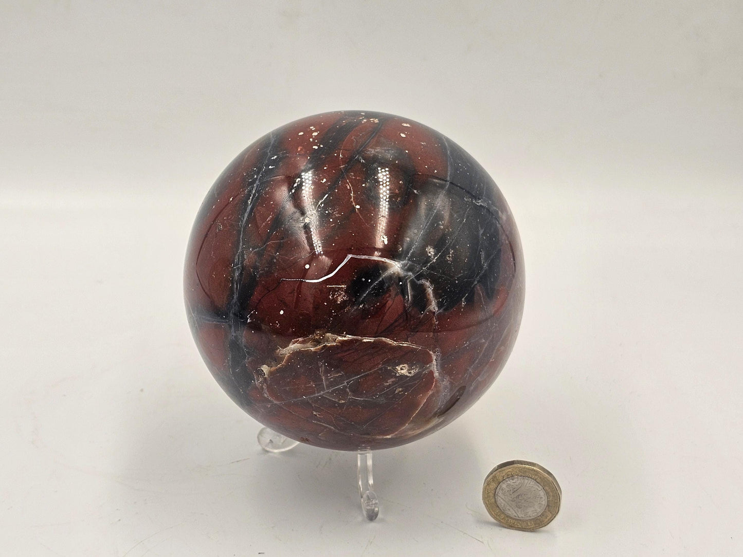 Large Violet Agate Crystal Sphere 1.32KG (#4)