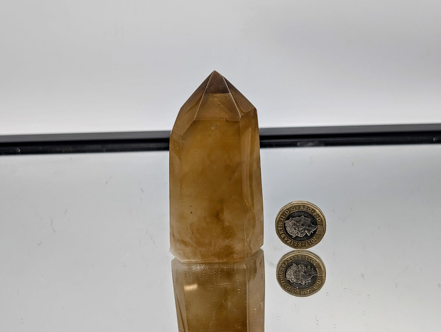 Madagascan Citrine Crystal Prism - Tower , Natural (#5)