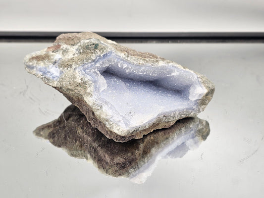 Large Blue Lace Agate Crystal Geode Natural (#1)